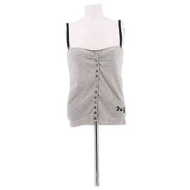 Dolce & Gabbana Camiseta de malha cinza em lã Cinza