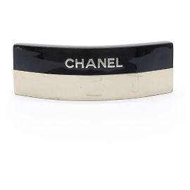 Clip de pelo de plástico con logo de Chanel 00A Negro