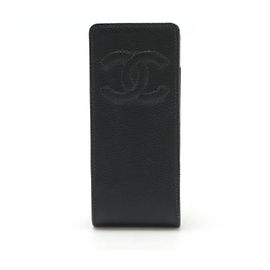 Estojo Multi em Couro Chanel Preto