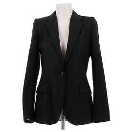 Barbara Bui Blazer negro entallado de algodón Negro