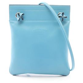 Hermès Aline Mini Schultertasche in Blau Blau