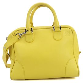 Loewe Amazona 75 2-Way Anagram Handbag Yellow