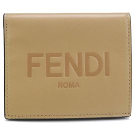 FENDI Damen beiger Bifold Geldbeutel mit Münzfach - Modell 8M0468 Beige