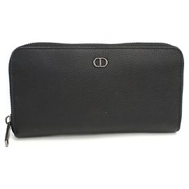 Christian Dior DIOR CD Icon Long Zip Wallet Black