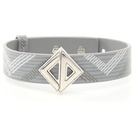 Christian Dior Dior Homme CD Diamond Bracelet Brown Silvery