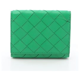 Monedero Intrecciato Bottega Veneta Verde
