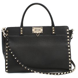 Valentino Garavani Valentino Rockstud 2-Wege Tote Tasche Schwarz