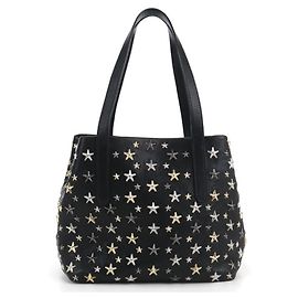 Jimmy Choo Sofia-S Leather Tote Bag Black