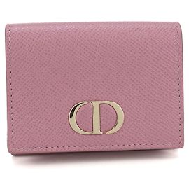 Christian Dior Pink Leder Dreifach-Brieftasche Pink