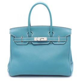 Hermès Hermes Birkin 30 Handbag Blue