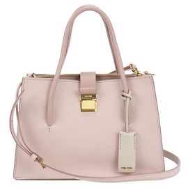 Miu Miu Pink Leather Tote Bag Pink