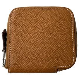 Hermès Hermes Women's Compact Mini Azap Coin Purse Golden