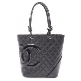Chanel Cambon Mittelgroße Tragetasche Schwarz