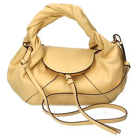 Fendi Leather Spy Small Shoulder Bag in Yellow Yellow