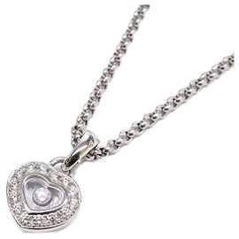 Collar Happy Diamond Chopard 79 1084 K18WG Plata