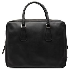 Bolso de negocios Prada en Saffiano negro Negro