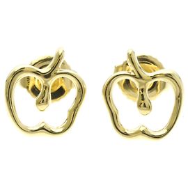 Tiffany & Co Tiffany Apple 18K Gold Stud Earrings Golden