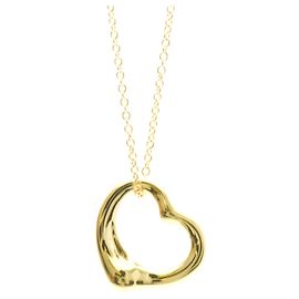 Tiffany & Co Collar Péndulo Corazón Abierto en Oro de 18K Tiffany Dorado