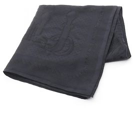 Sciarpa in seta Poncho Perle Coaching Hermès Blu navy