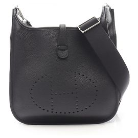 Borsa a Spalla Hermès Evelyn 3 Trois PM Blu navy