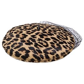 Christian Dior Brown Leather Casket Hat Brown