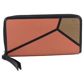 Loewe Puzzle Zip-Around Wallet in Pink Pink
