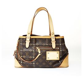 Borsa a mano Monogram Rivet Louis Vuitton 2007 Marrone