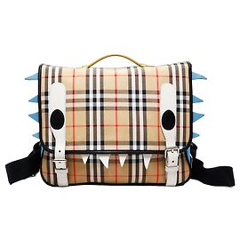 Burberry Check Canvas Monster Motif Backpack Beige