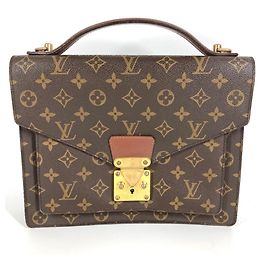 Bolso de documentos Monceau 28 en Monograma Louis Vuitton Castaño