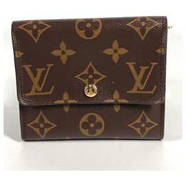 Louis Vuitton Monogram Portefeuille Anais Compact Wallet Brown