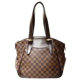 Borsa a Spalla Louis Vuitton Verona N41118 in Damier Ebène Marrone