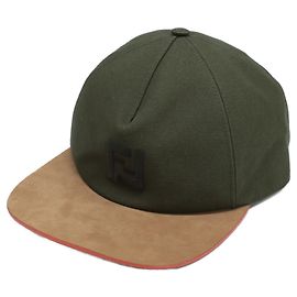 Gorra de béisbol bordada con logo Fendi FXQ768 ABCD TU 2 Beige Caqui
