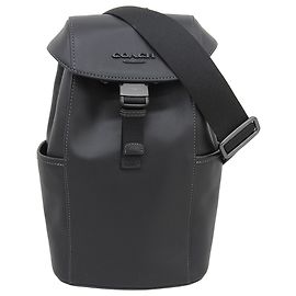 COACH Leather Racer Pack Body Bag for Men Black