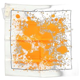 Bufanda de seda Cheval Surprise de Hermès Naranja