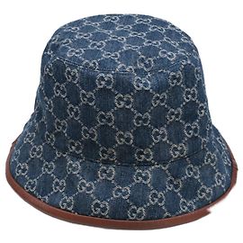 Cappello bucket in cotone blu navy Gucci Blu navy