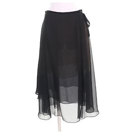 Chanel Seidenrock Schwarz