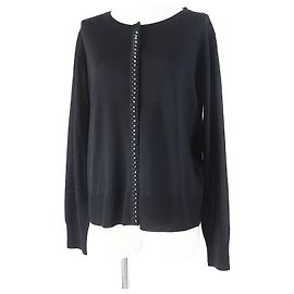 Cardigan in Lana Moncler Nero