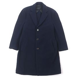 Autre Marque Lardini Chester Coat Wool Acetate Coat Blue Navy blue