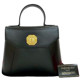 Yves Saint Laurent Leather Handbag Black