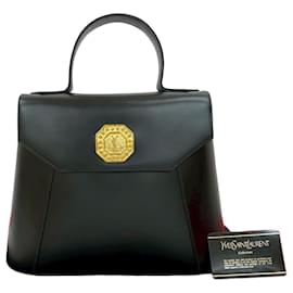 Sac à main en cuir Yves Saint Laurent Noir