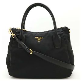 Prada Nylon 2way Bag BR4992 Black