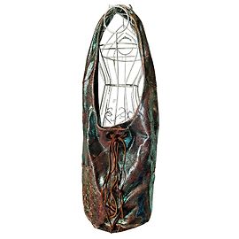 Minority Iridescent Leather Handbag Other Metallic