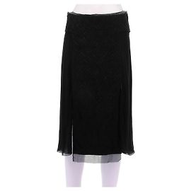 Saia midi de tule preta Gucci Preto
