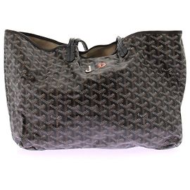 Bolsa de mão Goyard monogramada preta Preto