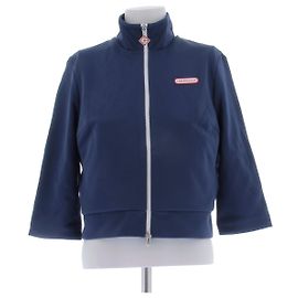 Casablanca Pull zippé marine en coton Bleu Marine