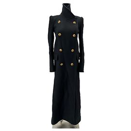 Zimmermann Schwarzer Wollmantel Schwarz