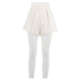 Zimmermann Short blanc et points de broderies Blanc