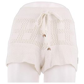 Shorts de algodão branco Zimmermann Branco