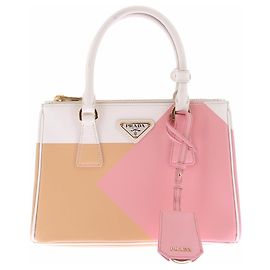 Prada Borsa "Galleria" bianca rosa e pesca Multicolore