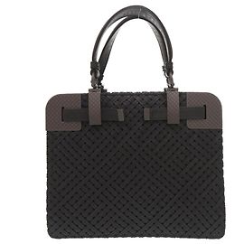 Bottega Veneta Black Leather Handbag Black